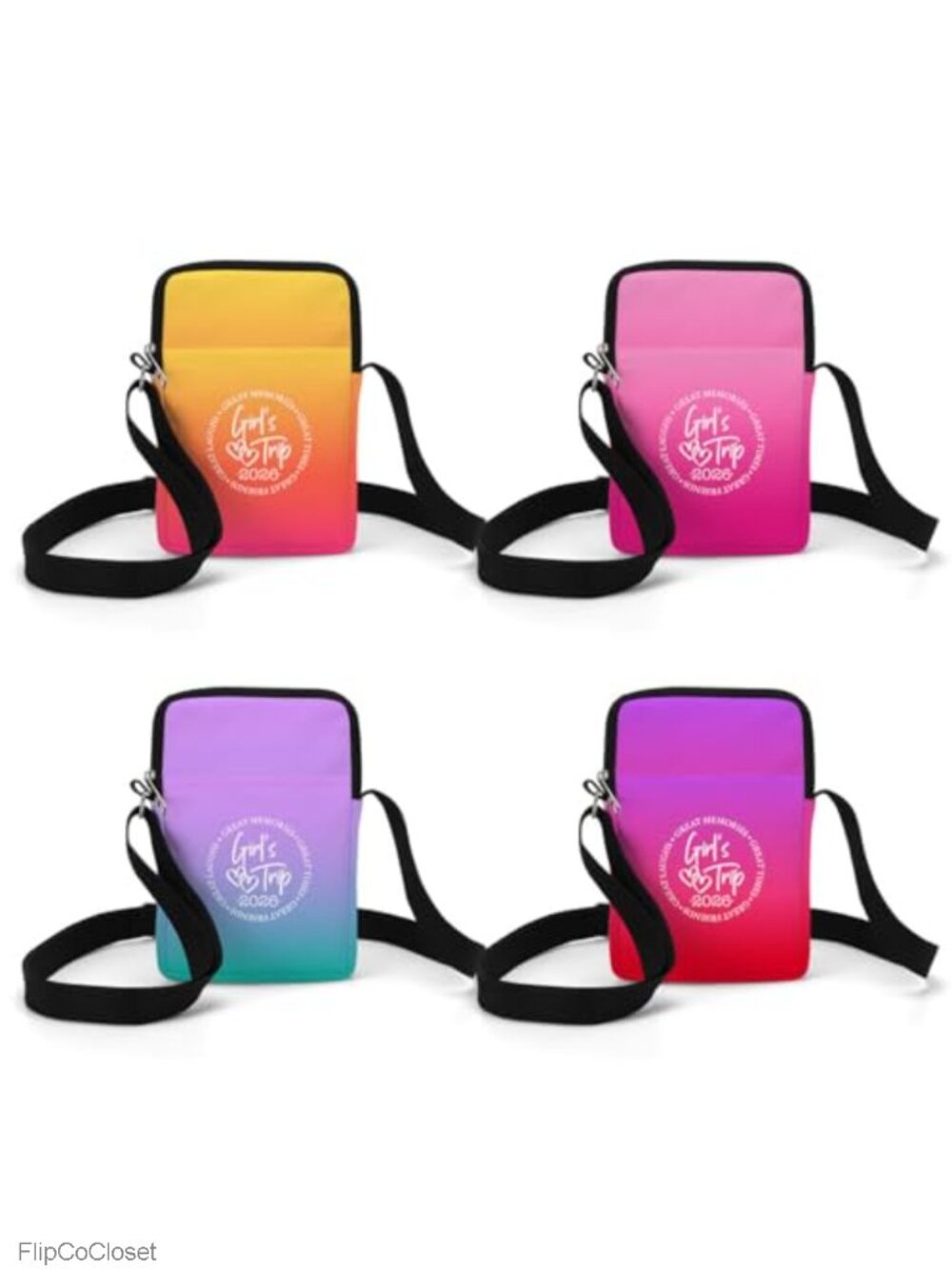 Canvas Crossbody Bag Adjustable Strap Small Purse Travel Gift